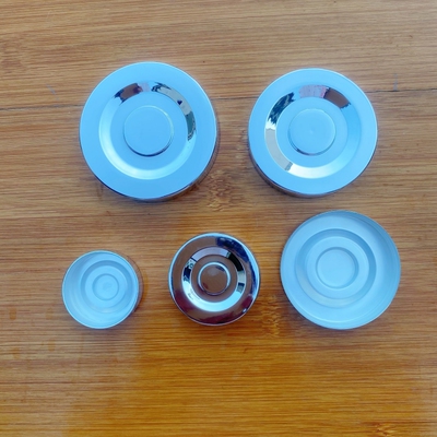50ml100ml180ml280ml380ml480ml扁鼓盖 电镀银色金色塑料PP材料盖