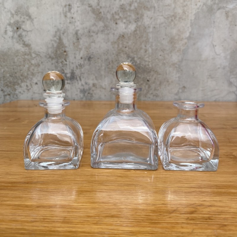 50ml100ml香薰瓶玻璃蒙古包瓶子藤条专用香薰精油瓶空瓶香水瓶子