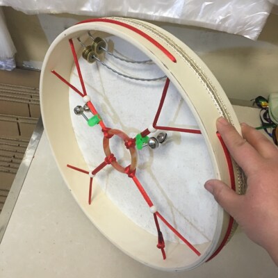 文王鼓山羊皮二神鼓送唱词神调单面鼓请神大神鼓镇堂鼓送鼓鞭