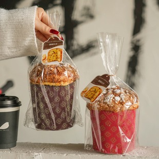 圣诞节潘娜托尼面包纸托纸杯模具烘焙蛋糕耐高温加厚瓦楞包装盒子