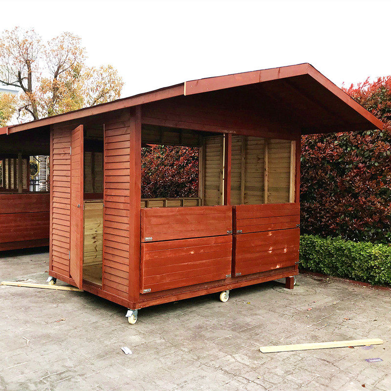 户外移动售货亭售卖小木屋岗亭保安亭收费亭景观活动房实木樟子松