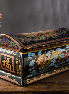 陶瓷棺材骨灰盒方形骨灰坛罐