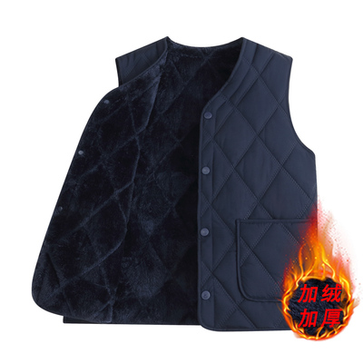 羽绒棉马甲男2025冬新款加绒