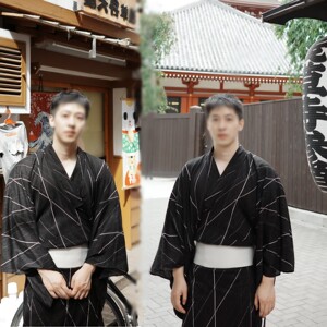 影楼新款日式男士写真和服浴衣