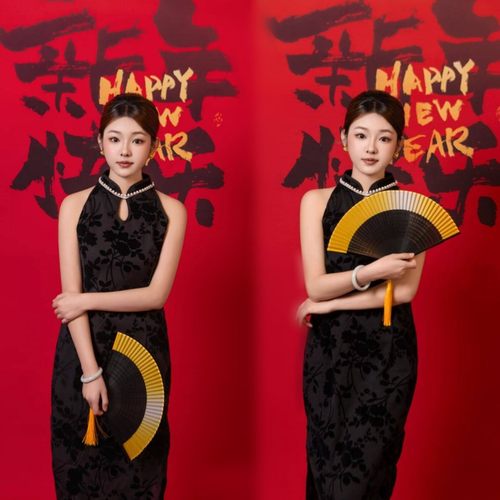 影楼新款中式复古旗袍艺术服装