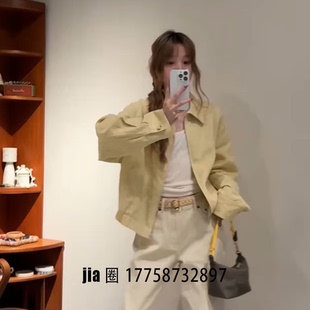 2026早春新品亚麻夹克棒球服外套女 价私