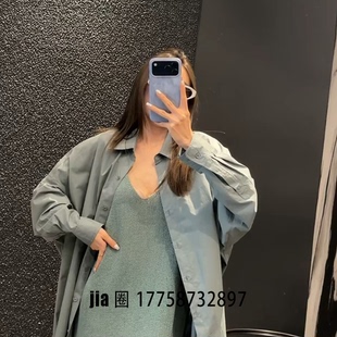 价私 墨绿色风衣外套女 2026早春新品 中长款