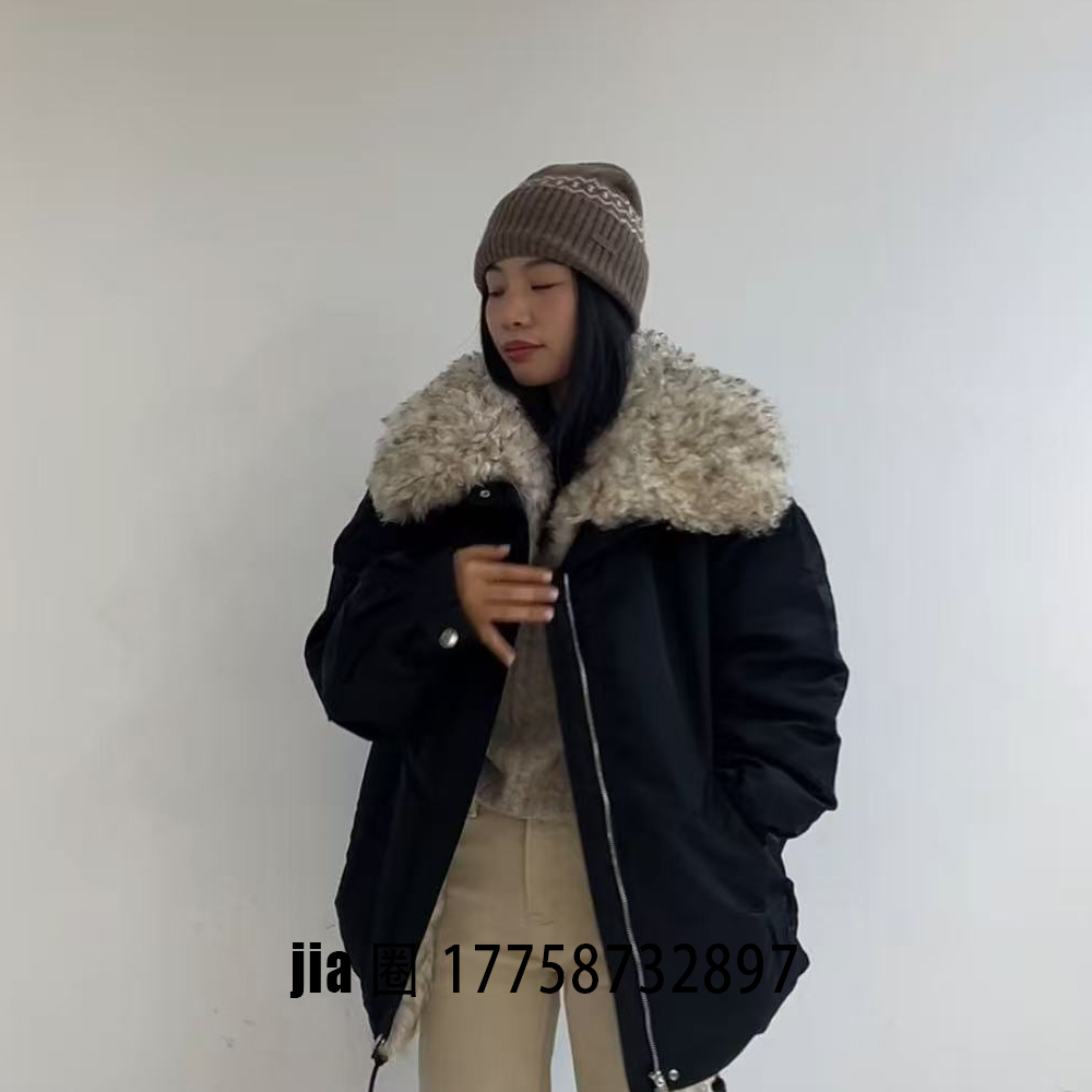 2025秋冬新品中长款皮毛一体派克服外套女 价私问