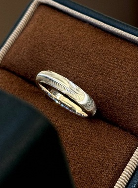 纯银S925猫眼戒指CNC工艺女小众设计高级轻奢实心时尚百搭食指环