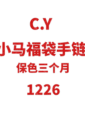 JCMM JANE 1225 小马福袋手链