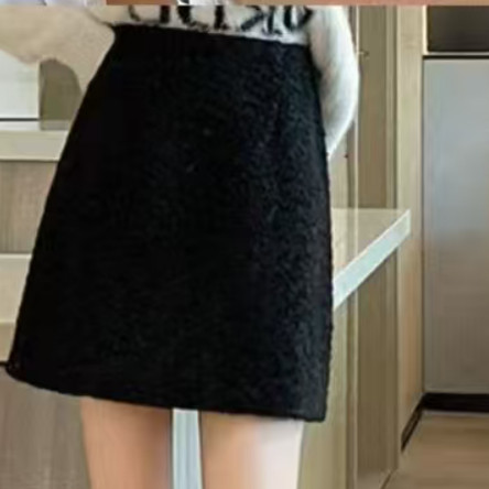 JCMM JANE 1218 AC 加厚复合羊羔绒短裙2030-1736