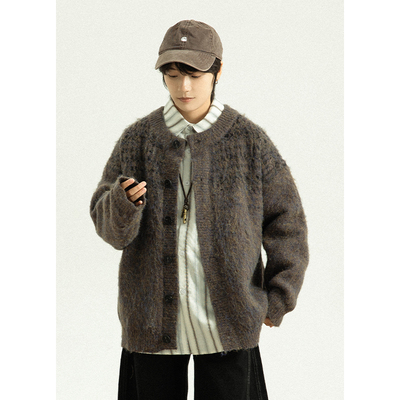 GoodNorth复古渐变毛衣开衫外套