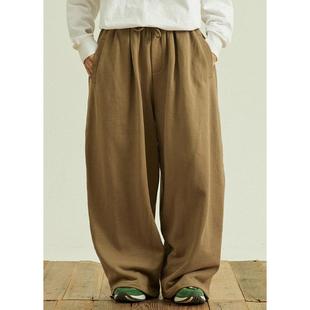 GoodNorth秋冬360G全棉休闲卫裤男女中性风宽松直筒阔腿裤运动裤