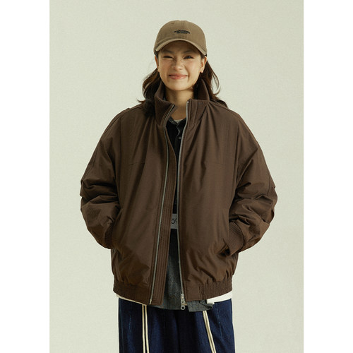 GoodNorth针织立领解构棉服外套