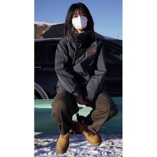 夹克外套男女同款 GoodNorth2022春季 日系复古宽松多口袋连帽工装