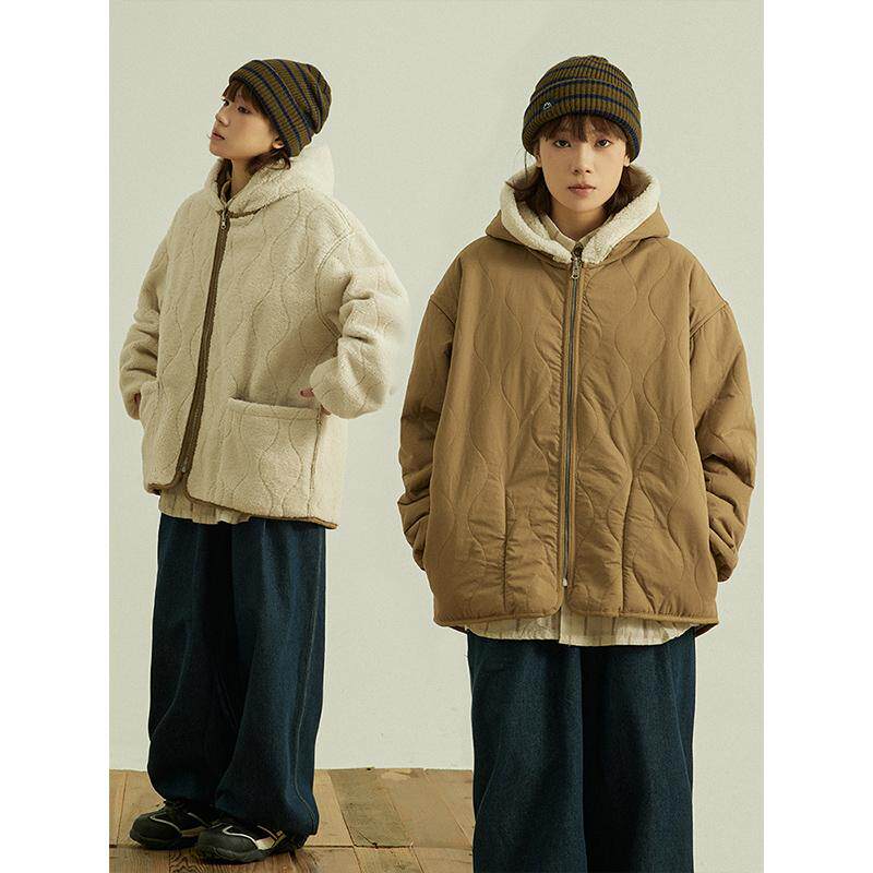 GoodNorth日系连帽羊羔毛绒双面穿保暖棉衣男女同款冬季棉服外套,女装/女士精品,棉衣/棉服,淘宝优惠券,粉丝福利购,淘宝优惠卷