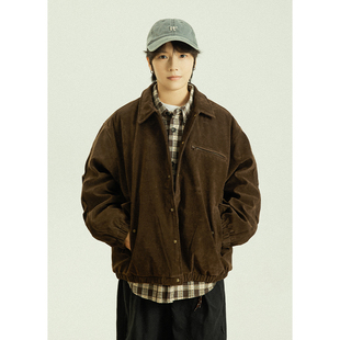 GoodNorth日系复古工装羽绒服男女款冬季宽松翻领白鸭绒短款外套