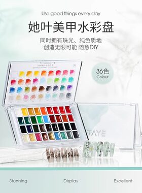 她叶美甲水彩彩绘套装中国