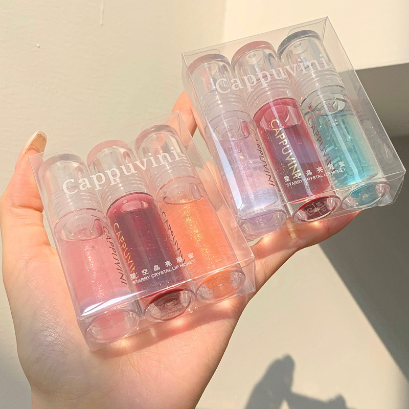小众款晶亮唇蜜玻璃唇油