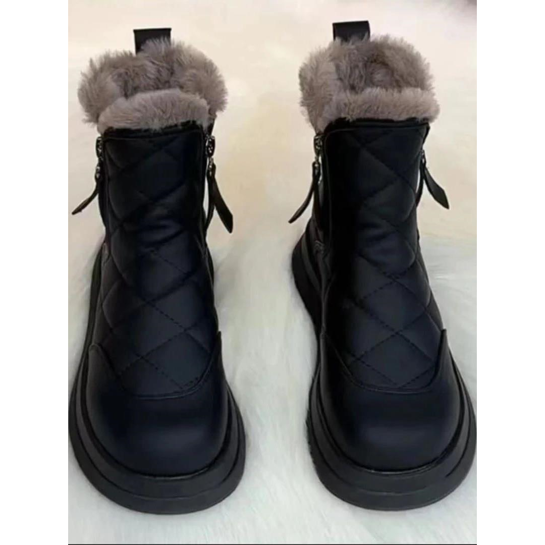 断码撤柜鞋真皮雪地靴女冬季新款加绒防滑短靴厚底加厚保暖棉靴子,女鞋,马丁靴,淘宝优惠券,粉丝福利购,淘宝优惠卷