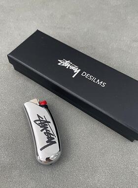 砂轮打火机防爆一次性高质感合金65g送男友斯图西潮小众配件单品