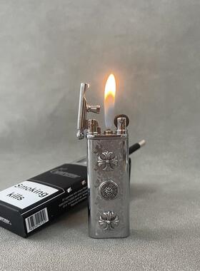 原创手工潮牌暗黑克罗朋克风充气打火机金属可循环送男生礼物个性