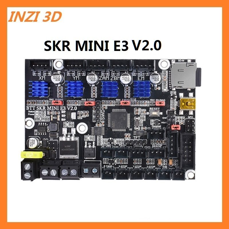 BTT SKR MINI E3 V2.0 VORON0 STM32F103高速32位3D打印机主板