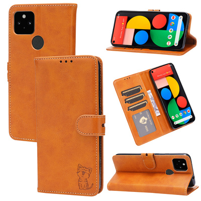 适用于谷歌Pixel 5A手机壳4A 5G版硅胶保护套pixel5XL翻盖式皮套