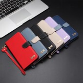 简约可爱男女款 适用于夏普Sharp 5手机套翻盖式 保护套插卡手包皮套软硅胶外壳全包边防摔时尚 Aquos Wish