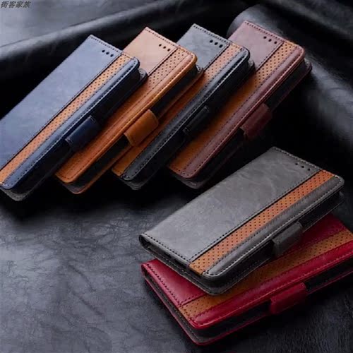 适用于三星Galaxy A33/A32/A40/A30S 5G手机套防盗刷保护套翻盖式防摔皮套软硅胶全包边外壳侧吸扣插卡时尚