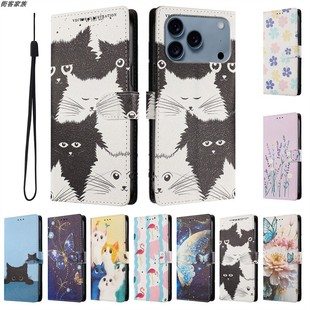 适用于凌度Blackview Color 8 手机套可爱卡通彩绘保护套翻盖皮套防摔软硅胶壳插卡支架时尚简约男女款