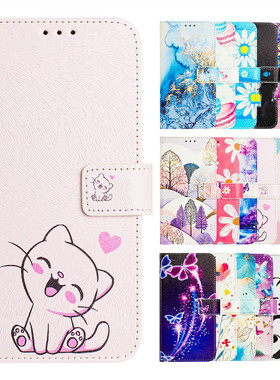 适用于Tecno Spark 20 4G/Spark 20C 4G手机套硅胶全包边防摔保护套翻盖式皮套插卡支架软胶外壳卡通可爱个性