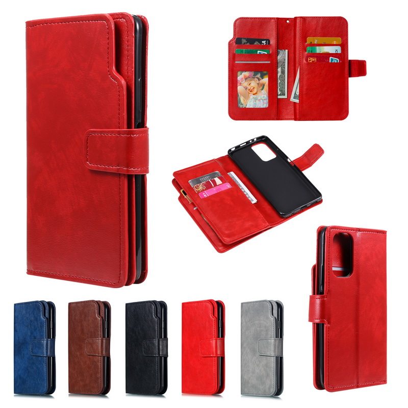 九卡位插卡钱包款多卡槽纯色商务