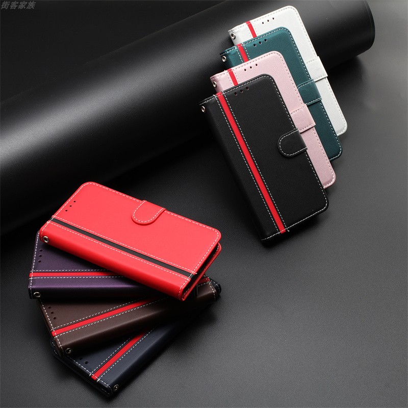 适用于Nothing CMF Phone 2 3 3A Pro手机套翻盖式电话保护套软硅胶全包边防摔皮套插卡支架韩日风拼接男女款