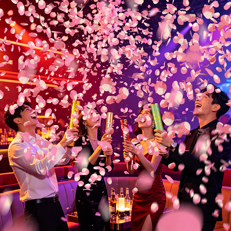 2026新款马卡龙酒吧直播间礼花筒
