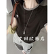 拼色圆领蝴蝶结刺绣短袖 款 T恤打底上衣女 卡蔓韩标MM508春季 2.28