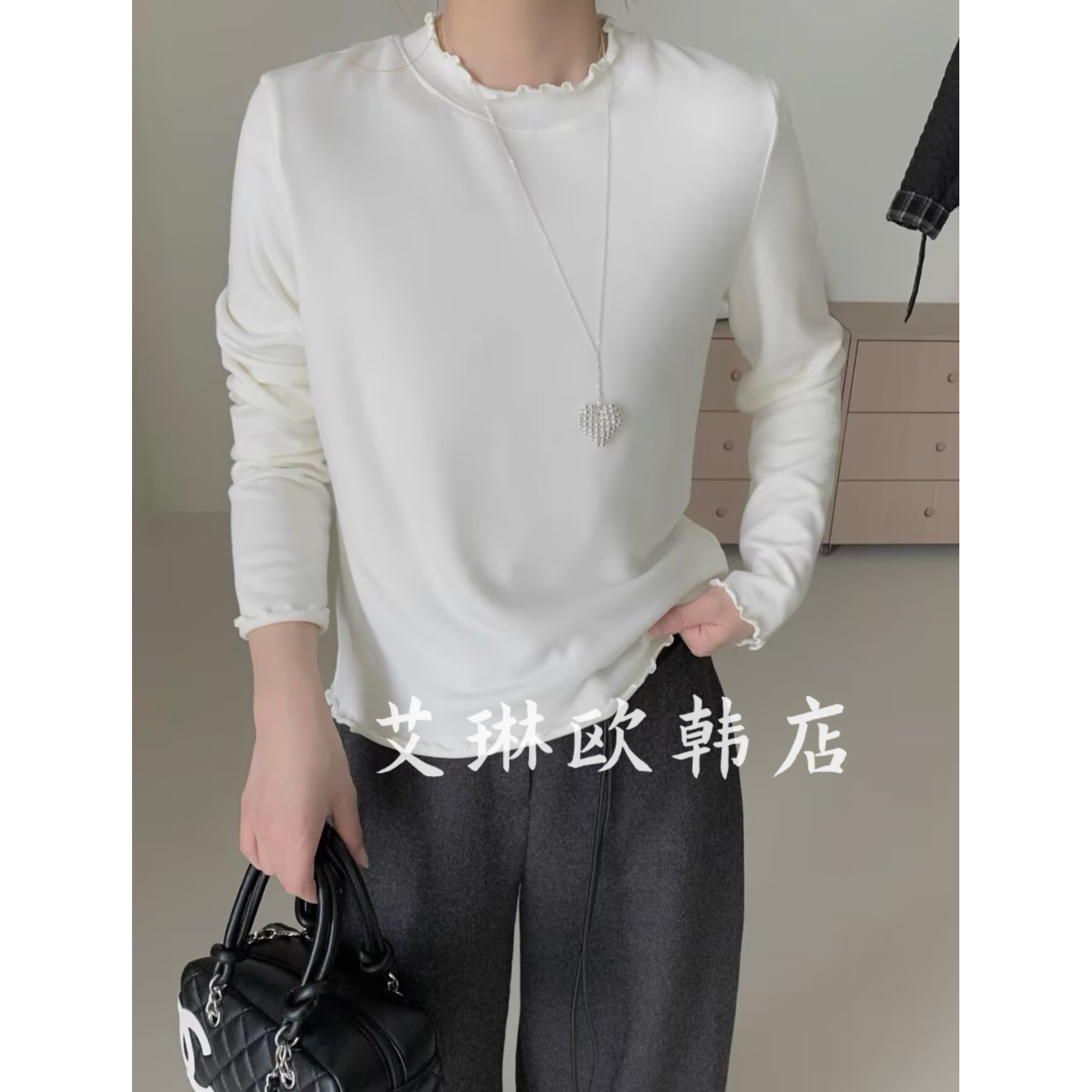 9roove九禾28519秋冬抓绒打底衫