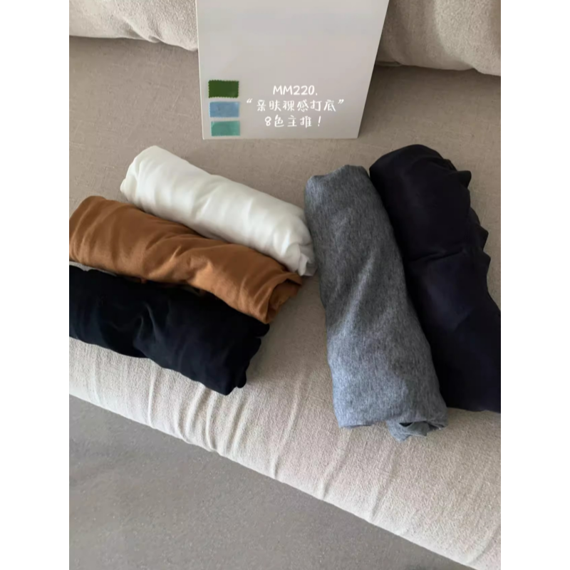 MM220立领天丝羊毛打底衫T恤