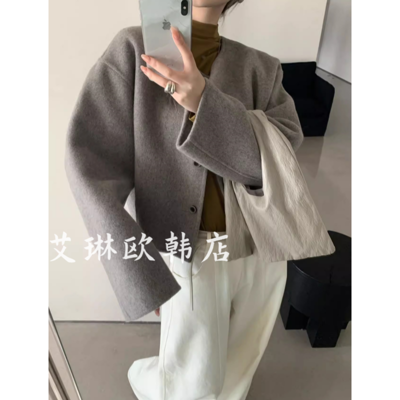 卡蔓韩标MM235秋冬双面羊绒大衣