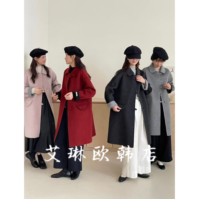 928澳洲细羊毛双面羊绒大衣外套