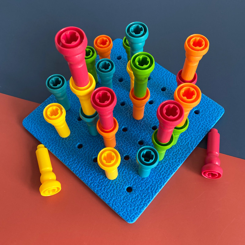 儿童蘑菇钉创意拼插板大颗粒拼图大号幼儿园宝宝男女孩益智力玩具,玩具/童车/益智/积木/模型,插珠/蘑菇插钉,淘宝优惠券,粉丝福利购,淘宝优惠卷