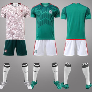 2022世界杯墨西哥球衣劳尔洛萨诺国家队主客场队服成人儿童足球服