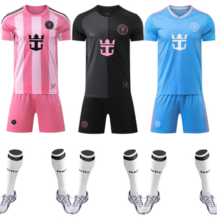 2526迈阿密国际球衣10号梅西主客场第二客场队服成人儿童足球服