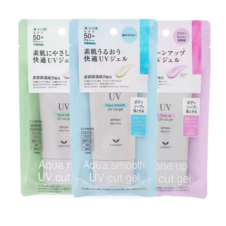 日本委托代买SUGI S select纯物理温和防晒霜防晒啫喱 70g/90g