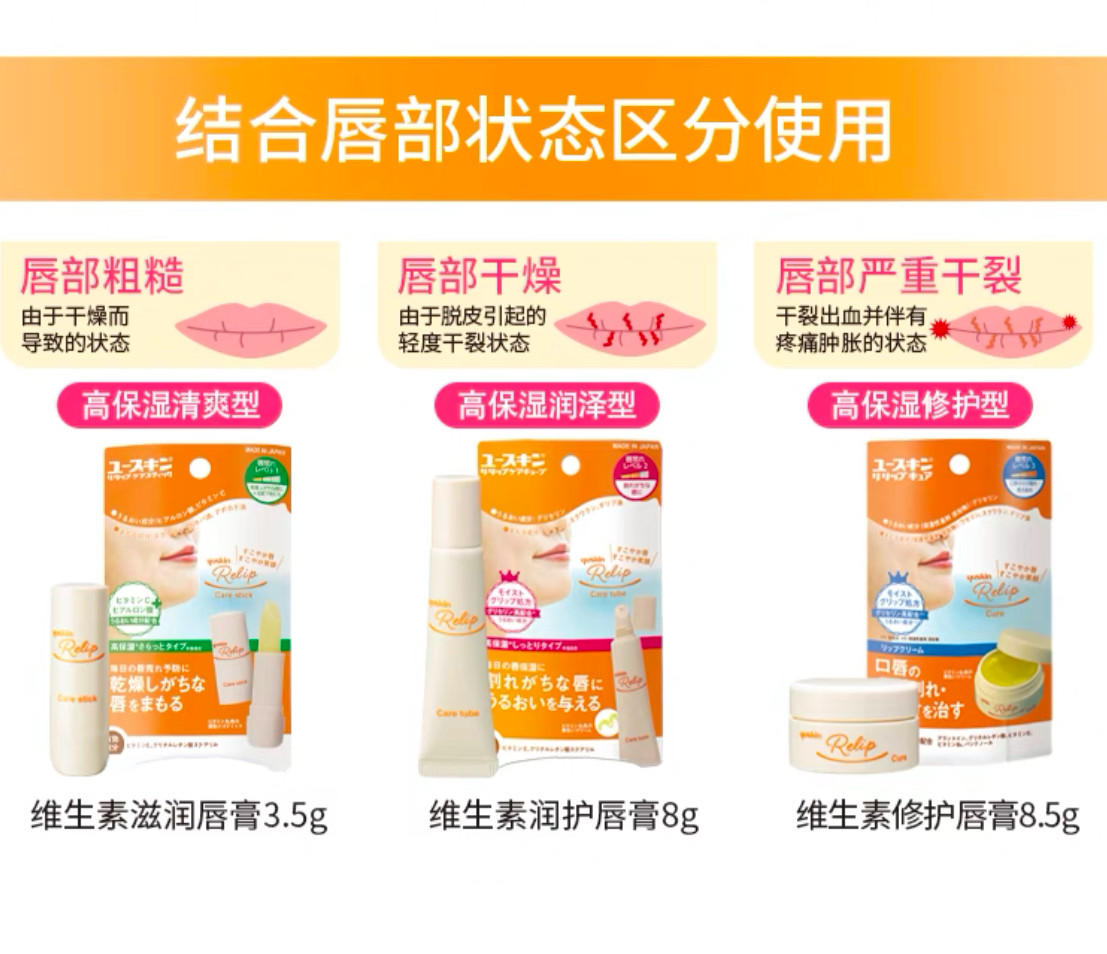 淡化唇纹保湿日本进口yuski