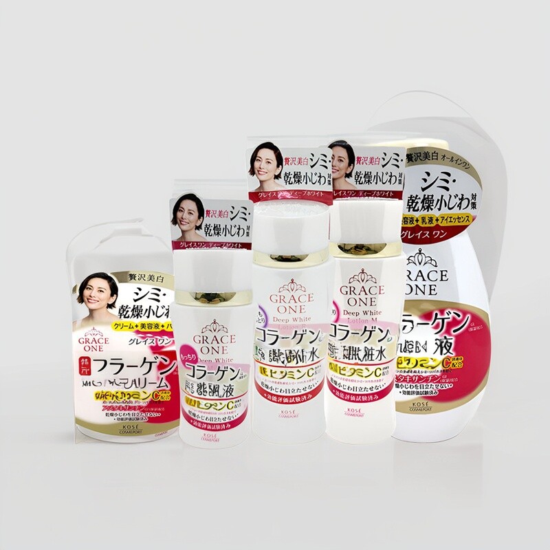 日本委托代买KOSE高丝GraceOne熟龄肌M百淡banVC化妆水/乳液/面霜