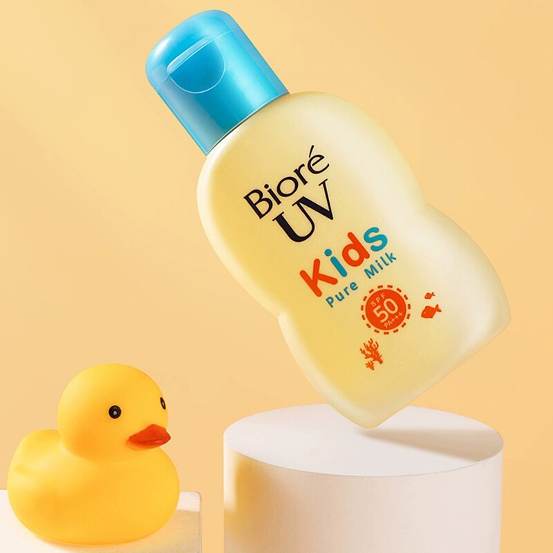 日本委托代买碧柔Biore儿童敏感肌防晒乳液霜70mlSPF50 PA+++