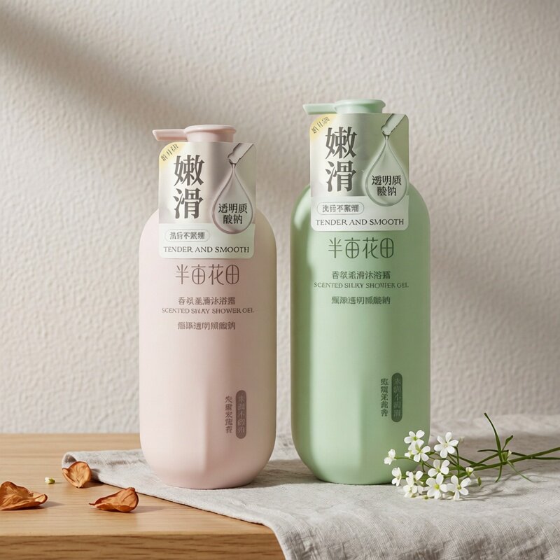 半亩花田香氛柔滑沐浴露玫瑰茉莉香水味持久留香滋润沐浴乳750g