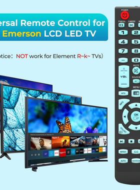 适用Elememt电视机英文遥控器ELEFW248 328 ELFJ4816H ELEFT426