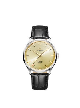 上海手表男款致敬系列创历者复刻A581经典复古皮带机械表